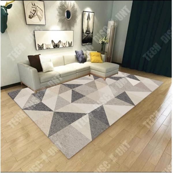 TD® 160*230 CM Geometrisk stil rektangulär halkskyddsmatta för familjevardagsrum Köksmatta Dekorativ matta