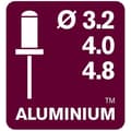 Pikkukuva 6 / 6: Nitång - RAPID - RP100 MULTI - Aluminium och rostfritt stål - Blisterförpackning