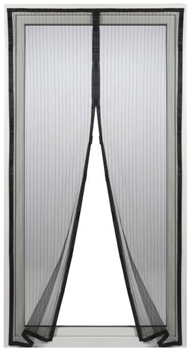Gardinia - 36465 - Myggnät, Syntettyg, Magnetisk gardin, 100 x 220 cm, Svart
