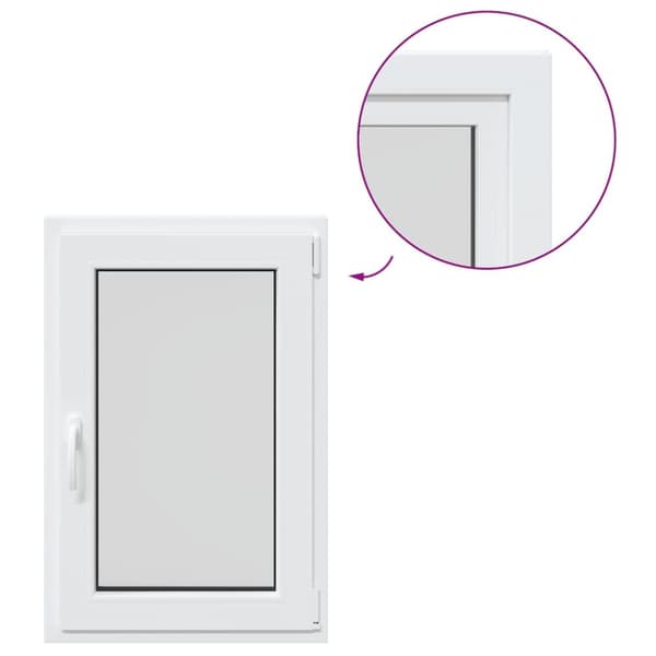 Källarfönster RISOR 60x80 cm tilt&turn DIN höger vit