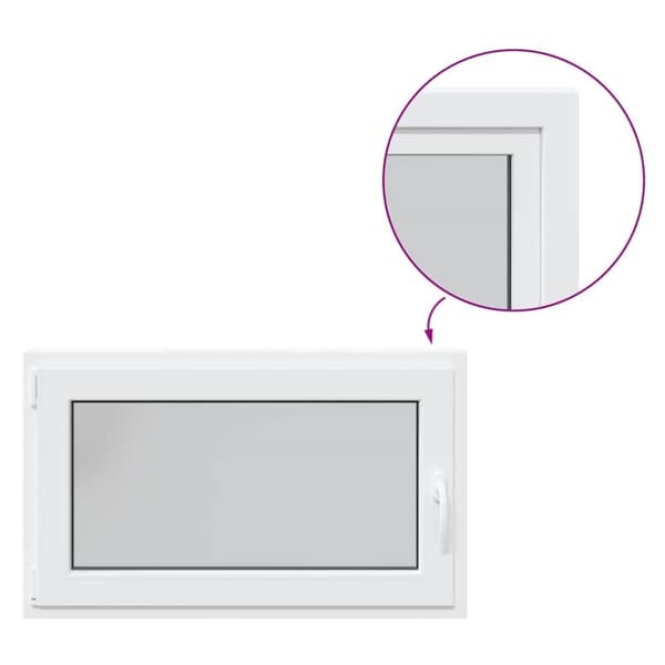 Källarfönster RISOR 100x60 cm tilt&turn DIN vänster vit