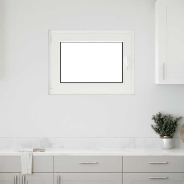 Källarfönster RISOR 80x60 cm tilt&turn DIN vänster vit