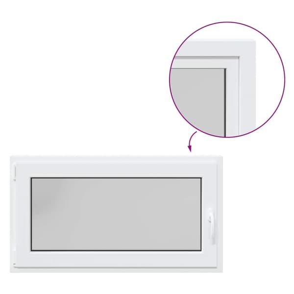 Källarfönster RISOR 110x60 cm tilt&turn DIN vänster vit