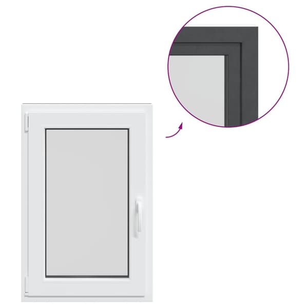 Källarfönster RISOR 60x90 cm tilt&turn DIN vänster antracit