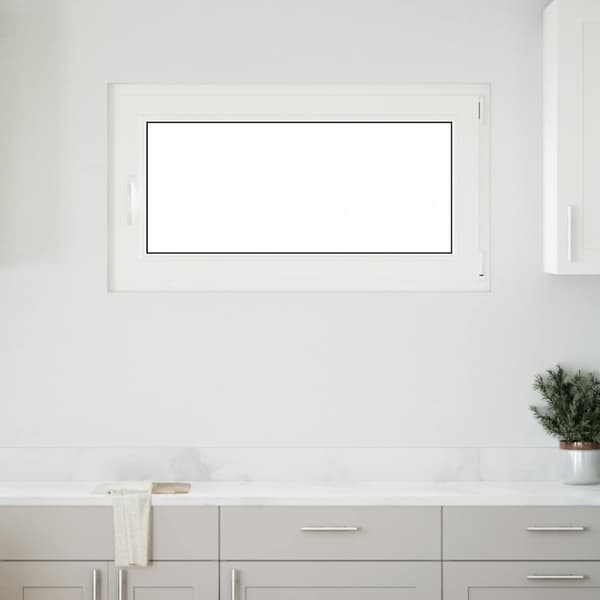 Källarfönster RISOR 110x50 cm tilt&turn DIN höger vit
