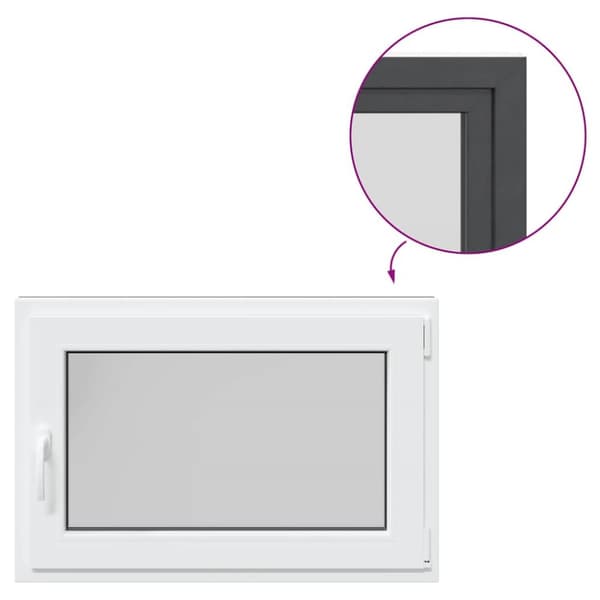 Källarfönster RISOR 90x60 cm tilt&turn DIN höger antracit