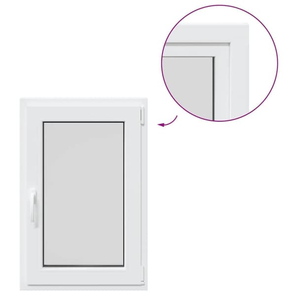Källarfönster RISOR 60x90 cm tilt&turn DIN höger vit
