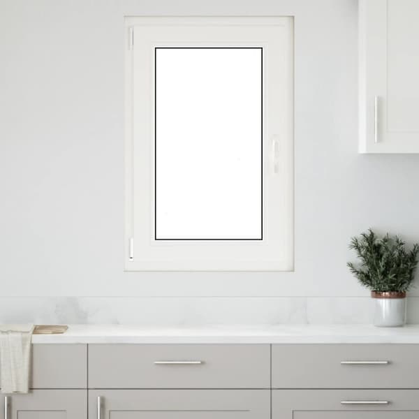 Källarfönster RISOR 60x80 cm tilt&turn DIN vänster vit