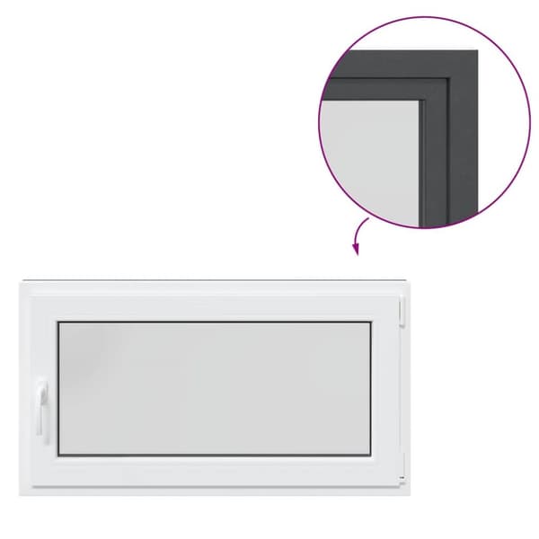 Källarfönster RISOR 110x60 cm tilt&turn DIN höger antracit
