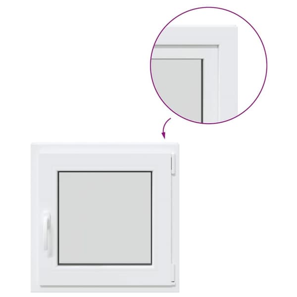 Källarfönster RISOR 60x60 cm tilt&turn DIN höger vit