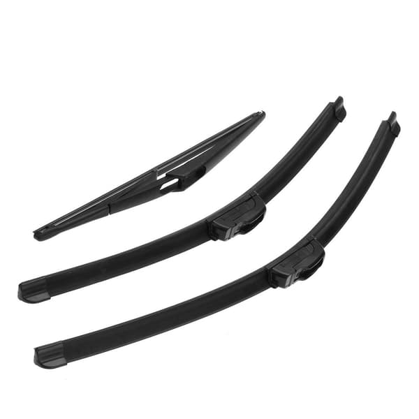 Bilsvart VU fram och bak plasttorkarblad för Renault Clio MK2 lucka 1998-2017