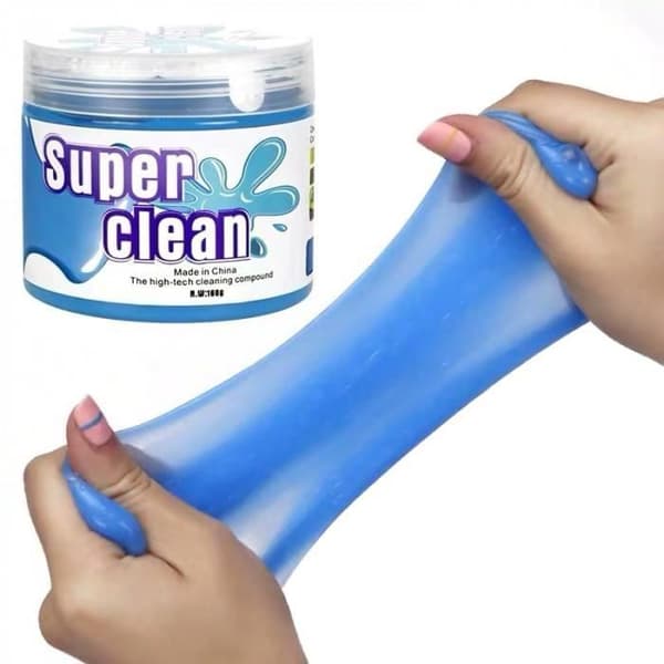 Fr Version - Blå - Multifunktions torkarengörare | Dust Cleaning Tool, Magic Groove, Slime Gel, Des