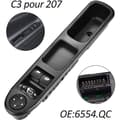 Miniatyrbild 1 av 4: Betian-Window Lifter 207 Främre Vänster Drive Side Power Window Master Switch 6554QC Fönsterlyftsbrytare för 207