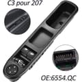 Miniatyrbild 1 av 4: Power Window 207 Front Vänster Drive SIDE Power Window Master Switch 6554QC Window Lift Switch för 207