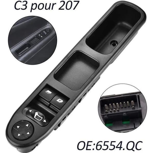 Progress-Power Window 207 Front Vänster Drive SIDE Power Window Master Switch 6554QC Power Window Switch för 207