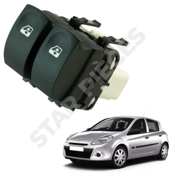 Fönsterhissknapp för Clio 3, Twingo 2 och Modus (2004-2014) fram vänster (med komfortfunktion)