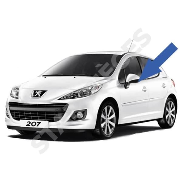 Fönsterhiss till Peugeot 207 (2006-2014) fram vänster (förarsidan) med fällbara speglar