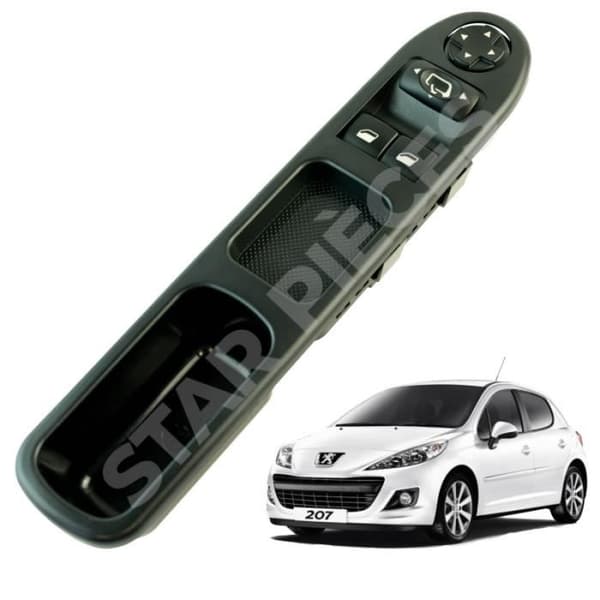 Fönsterhiss till Peugeot 207 (2006-2014) fram vänster (förarsidan) med fällbara speglar