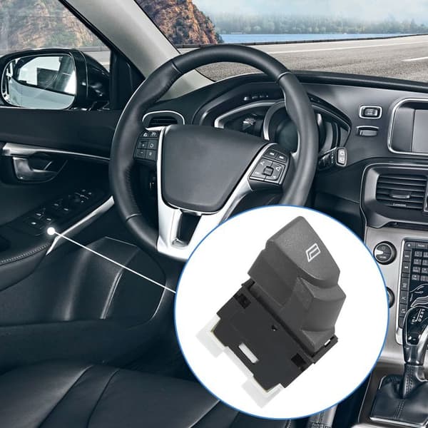 Lève-vitre X AUTOHAUX Fönsterknapp för Fiat Ducato II FL 2002-2006 Fönsterbrytare Förarsidan 735315619 Ersättning