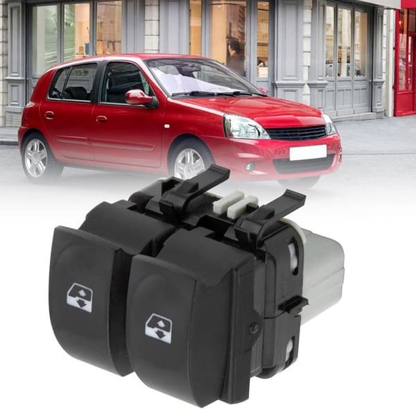 Strömbrytare för Elektriskt Fönsterhiss Framsidan Vänster för Renault Clio 3, Modus, Twingo 2