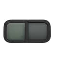 Miniatyrbillede 1 af 2: Caravan Side Window, Holdbar Aluminiumkonstruktion, Nem Klemmontering,sort