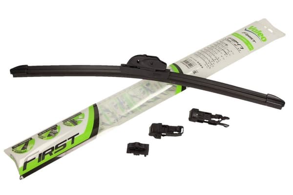 VALEO VISKERBLAD 475 MM FØRSTE MULTIFORBINDELSE 3 ADAPTERE FLAD