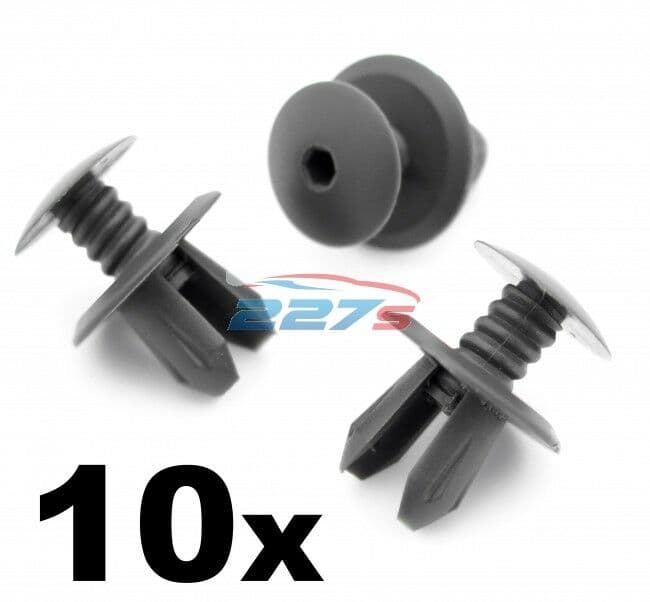 10x VW Volkswagen T4 T5 Transporter Van Lining Panel Clips Anthracite /Dark Grey