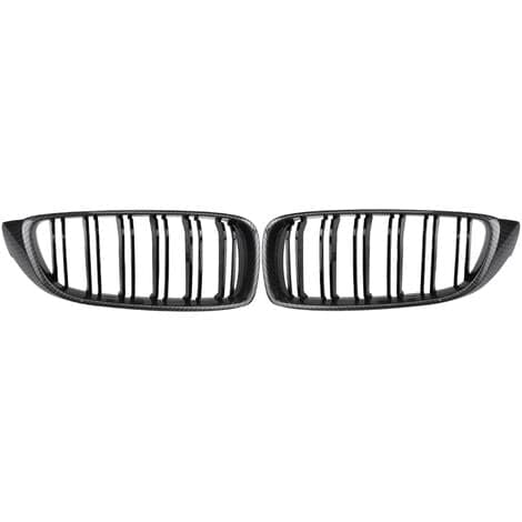 Gloss Black Carbon Black Front Kidney Grille For BMW F32/F33/F36 M3/M4 13-17