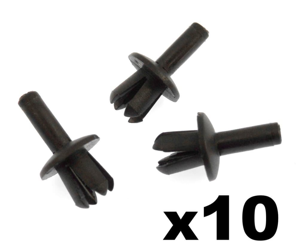 10x Volvo Plastic Expansion Rivets- Trim Clips for Radiator Grille Badge Emblem