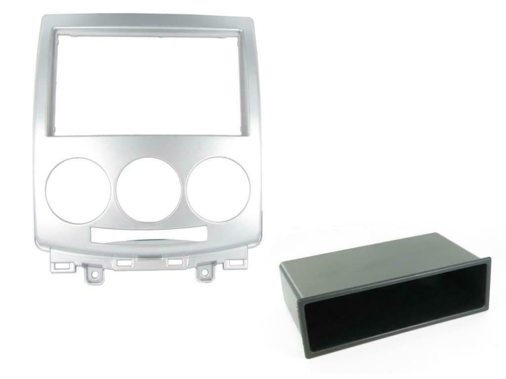 Radio Stereo Facia Fascia Plate Ct24mz05 For Mazda 5 Frame & Pocket Silver 05-10