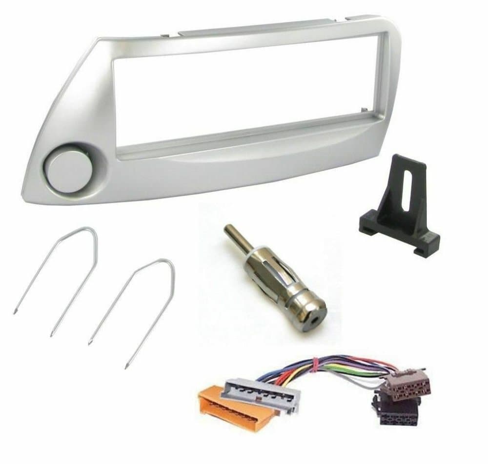 CD Radio Stereo Fascia Facia Surround Silver Fp-07-03s Fitting Kit For Ford Ka