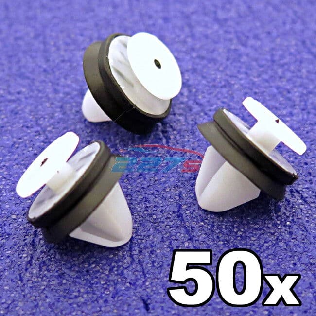 50x Peugeot Door Card, Trim Panel & Pillar Clips with rubber seal- 6991.Y8