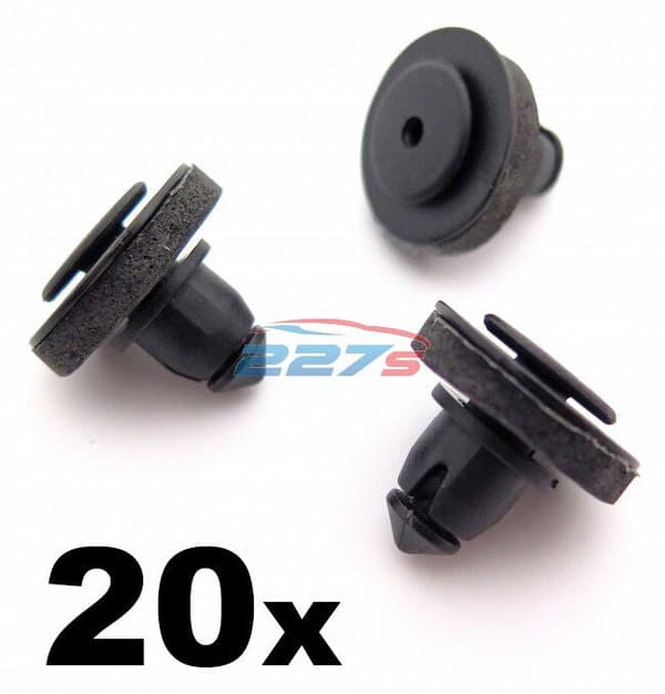20x Volkswagen Transporter T5 Caddy Clips for Sliding Door Rail Cover