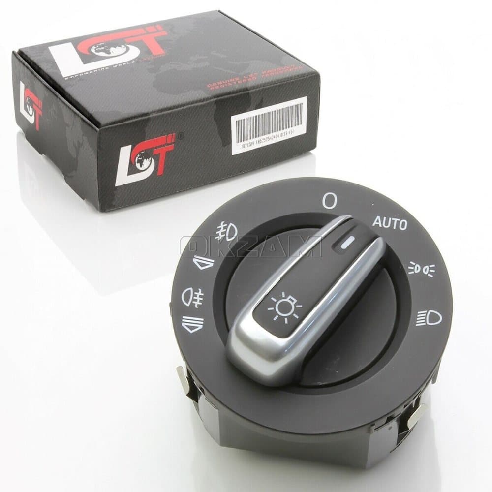 HEADLIGHT CONTROL UNIT SWITCH SILVER TRIM FOR AUDI A6 4F C6 / S6 / RS / ALLROAD