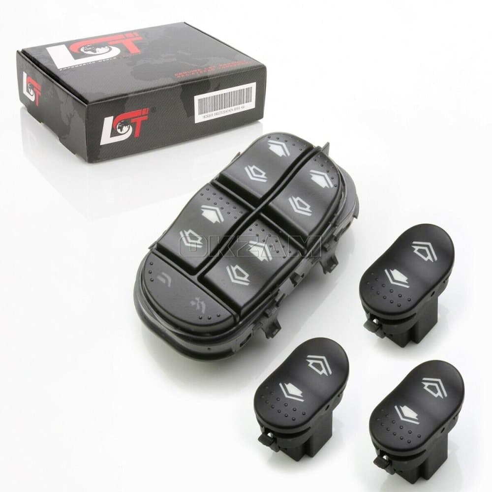 WINDOW CONTROL SWITCH SET FRONT REAR LEFT RIGHT FOR FORD FOCUS I