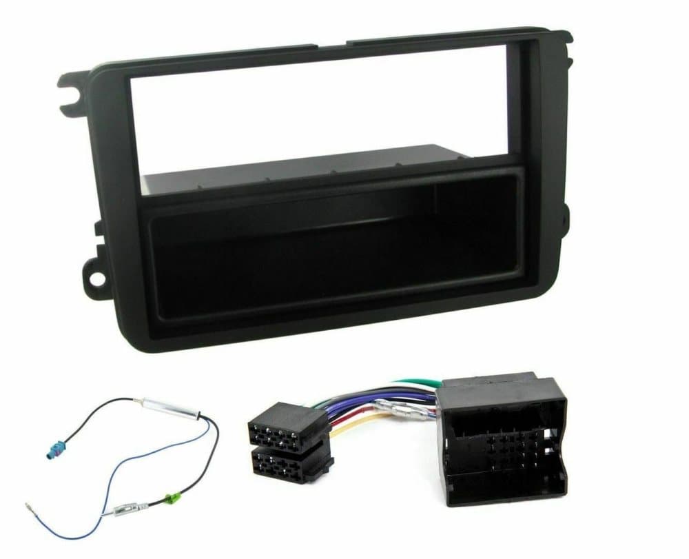 Single Din Radio Stereo Facia Fascia Panel Surrond Fitting Kit For Vw Skoda Seat