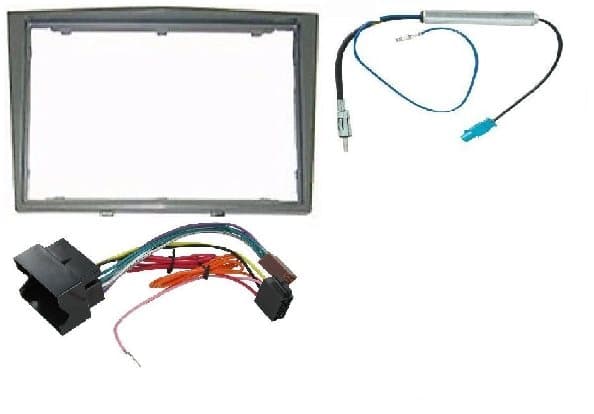 for Vauxhall Corsa D Stereo Double Din Facia Fascia Panel Dfp-19-01 Gunmetal Kit