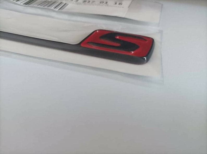 High Quality MERCEDES BENZ S Black &Red AMG Rear Boot Badge C63 C63S E63 E63S A45 A45S