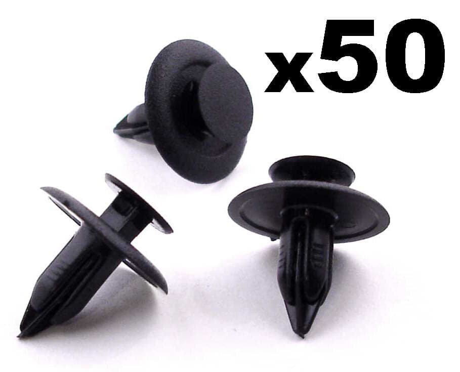 50x 6mm Interior Trim Panel Plastic Rivets Toyota Mazda