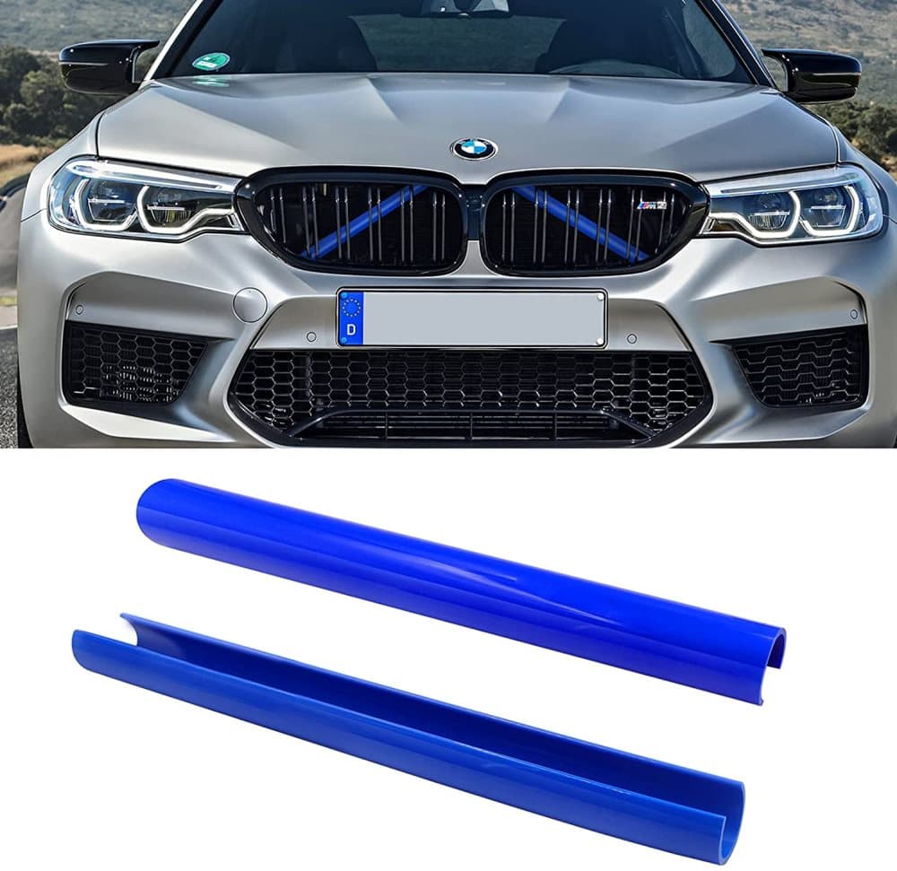 Blue colour Grill Bar V Brace For BMW F25/F26 1 2 3 4 Series Front Grille Trim Strips Cover