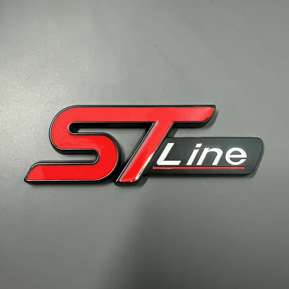 Ford ST Line Badge Red / Black For Focus Kuga Puma Fiesta Performance STline