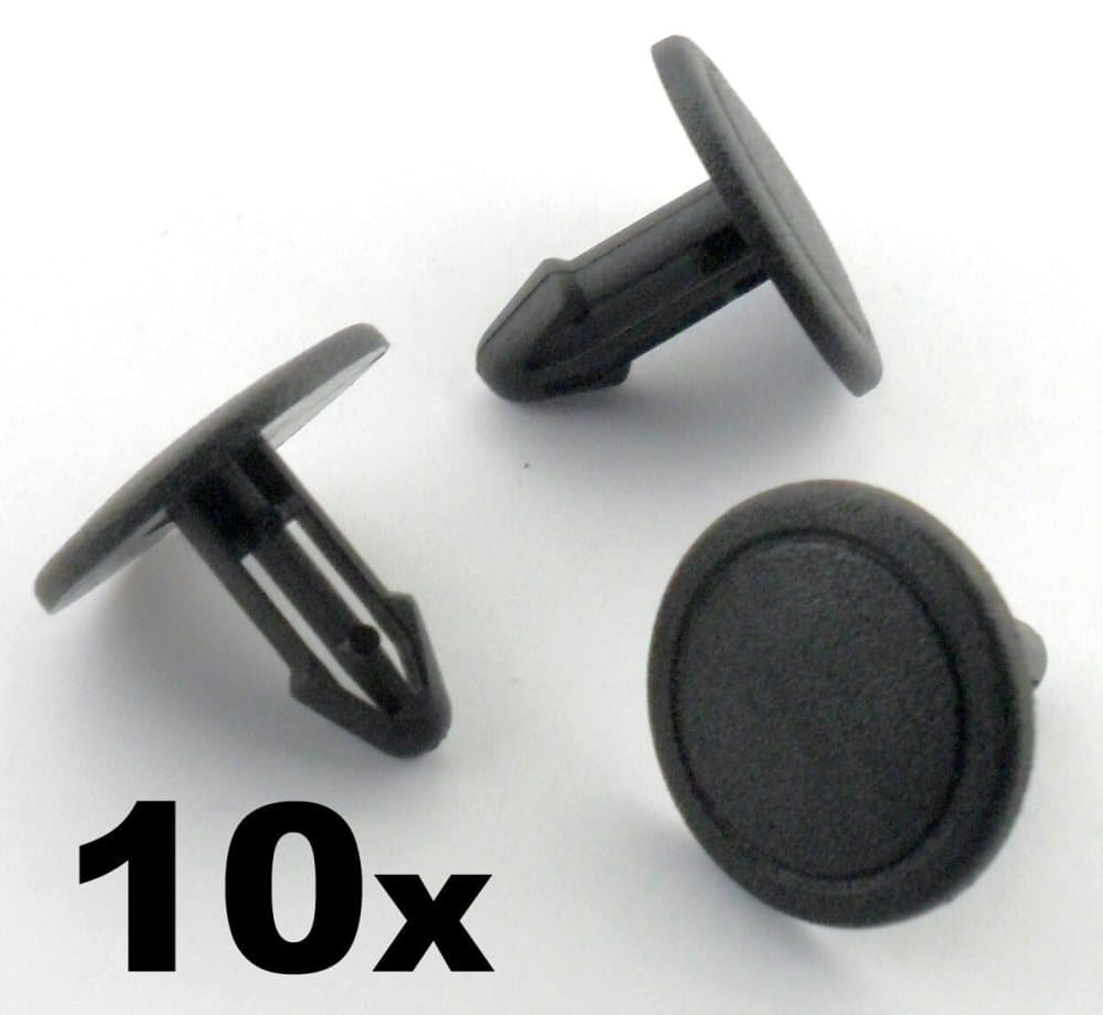 10x Honda Windscreen Cowl / Scuttle Panel Plastic Retainer Trim Fastener Clips