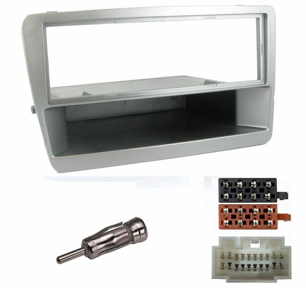 for Honda Civic CD Radio Stereo Facia Fascia Panel Surround Fitting Kit Silver