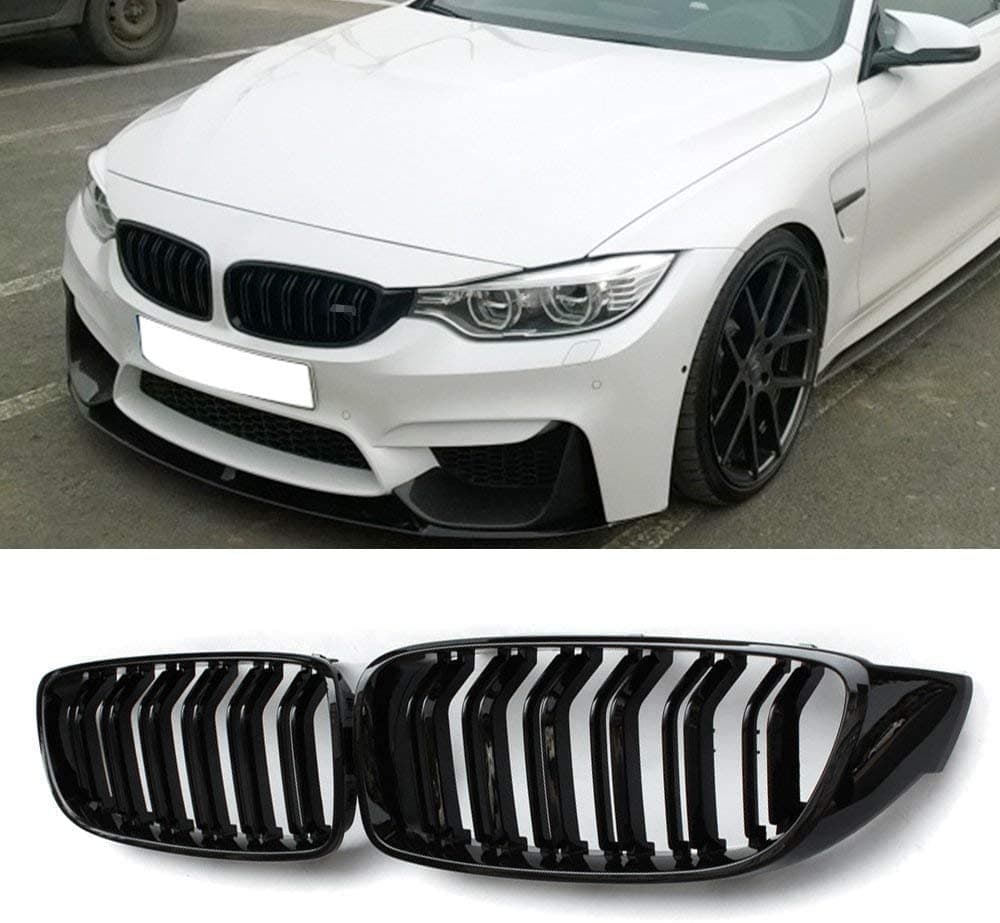 Front Kidney Gloss Black Grill Grille For BMW F32 F33 F36 F82 F83 4 Series 13-16