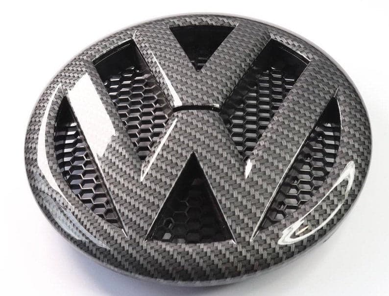 Carbon Black Front Grill Badge Emblem For VW Volkwagen Transporter T6