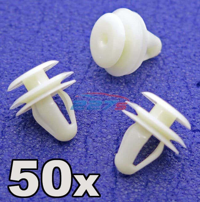 50x Toyota Interior Trim Clips- Door Card Clips for some Yaris, Avensis, Previa
