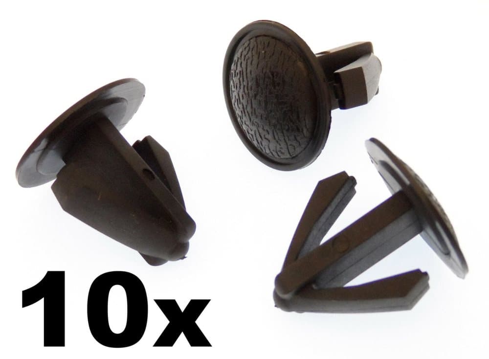 10x Black Plastic Blanking Plugs for Dashboards & Interior Trim For 10-16mm Hole
