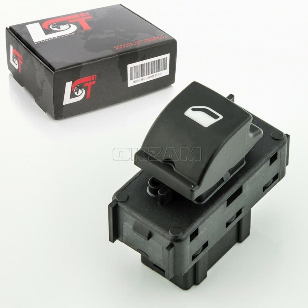 ELECTRIC WINDOW SWITCH FRONT LEFT FOR CITROEN DS3 BLACK BASE