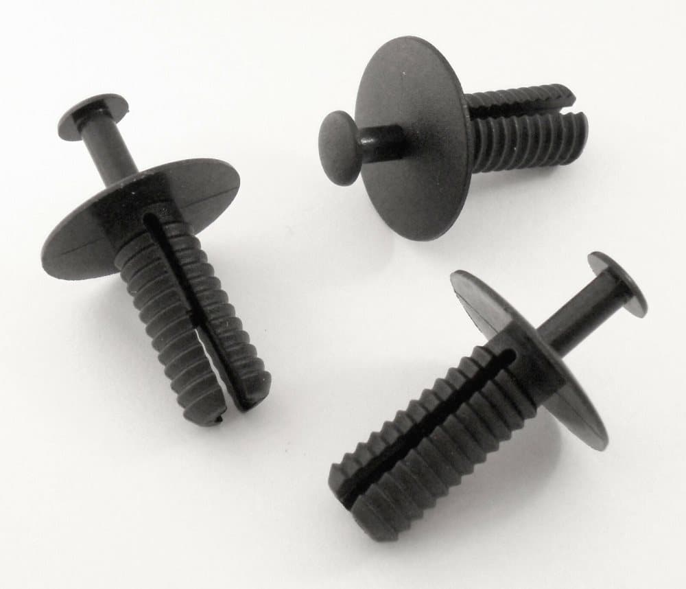 10x BMW Bumper & Splashguard Plastic Rivet Body & Trim Panel Retaining Clips
