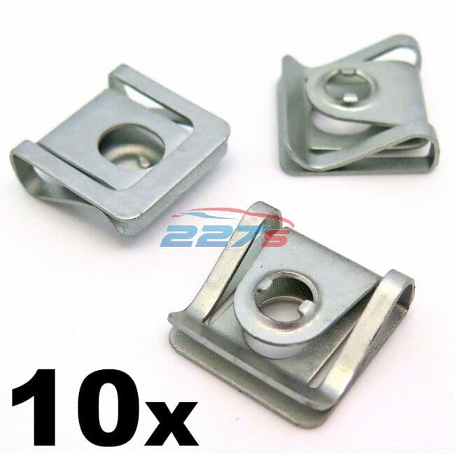 10x Spire Clips / Speed Nuts for Engine Undertray Panels- Fits some VW